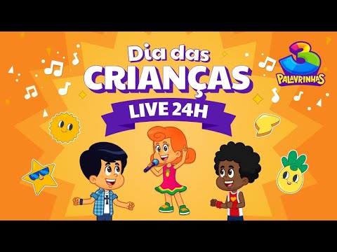 LIVE ESPECIAL: MARATONA DE DIA DAS CRIANÇAS 2025! 💛 | 3 PALAVRINHAS OFICIAL