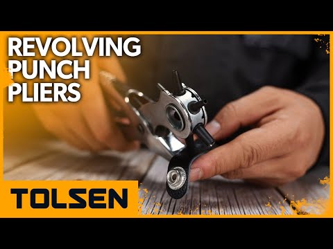 TOLSEN Revolving Punch Pliers for Fabric and Leather | Hole Puncher