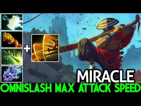 Miracle- [Juggernaut] Unreal Comeback Omnislash Max Attack Speed 7.21 Dota 2
