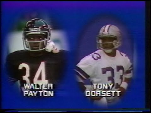 1977 NFL Divisional Playoffs Bears @ Cowboys; CBS; Payton; Dorsett