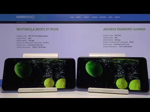 Display Comparison of Motorola MotoE7Plus vs Archos Diamond Gamma // Which phone have better display