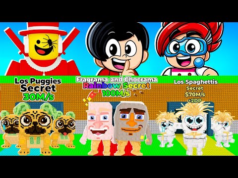 I used INFINITE LUCK on 3 ROWS of NOOB vs PRO vs HACKER in Steal a Brainrot