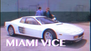 MIAMI VICE - Ferrari Testarossa [dangerous game] VHS Version