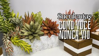 Crie Suculentas Realistas em E.V.A com Técnicas Inéditas | PARTE 1