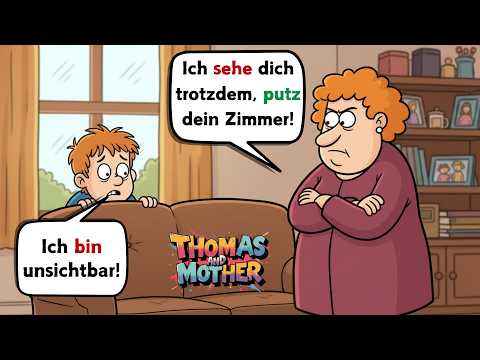 🌟 German for Beginners: Mother and Son Daily Conversation Practice 🔥
