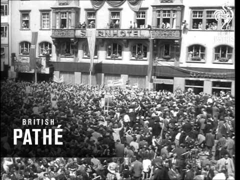 President Kennedy With Adenauer In Bonn  (1963)