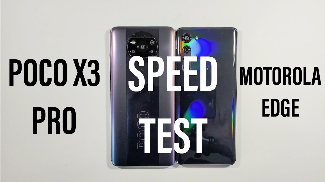 Xiaomi Poco X3 Pro vs Motorola Edge Speed Test
