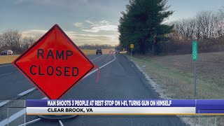 UPDATE: Suspect shoots himself after shooting four people at rest stop on I-81 near Winchester