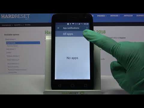 How to Turn On / Off Messages from Apps on ALCATEL U3 2018 – Apps Notifications