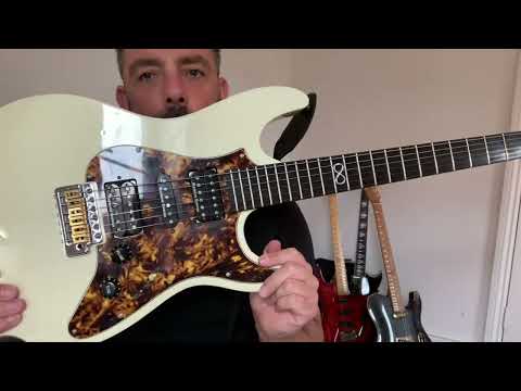 Chapman ML1 Cap-10, Lee Anderton signature super Strat with SD pups and a gorgeous Rosewood board!