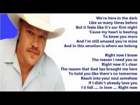 Chad Brock - Right Now (+ lyrics 2001)