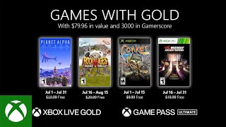 Xbox  July 2021 Games with Gold anuncio