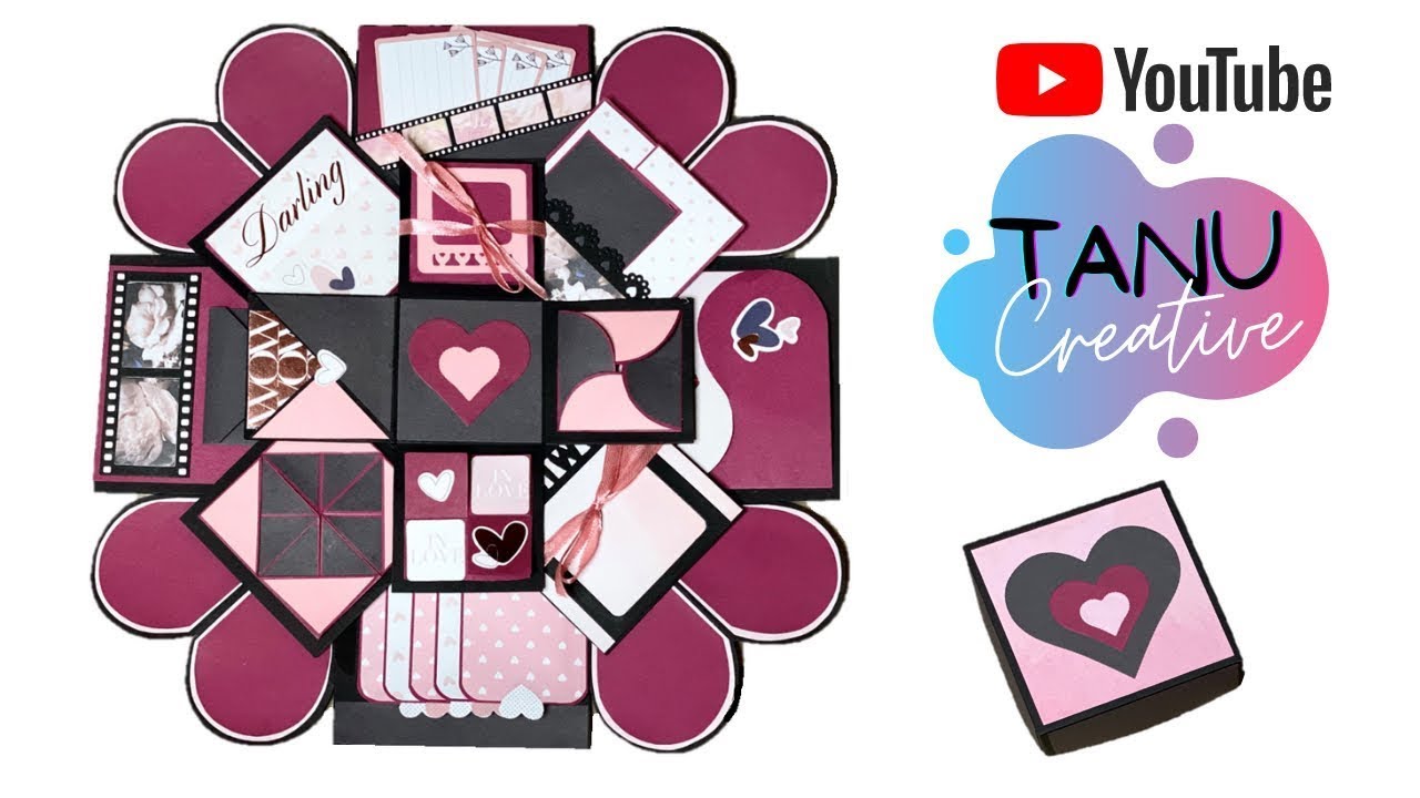 Explosion Box 💟 DIY 12 Cards for Explosion Box | Valentine's Day