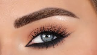 Trying the Reverse Cat Eye Technique! | Black Eyeliner For Hooded Eyes