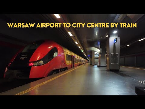 Warsaw Chopin Airport to City Centre by Train: Easy Transfer Guide (4K POV)