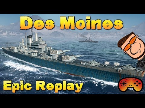 Des Moins EPIC Replay - Best of Kradojaner #28 - World of Warships - Gameplay - Deutsch