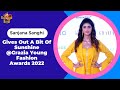 Sanjana Sanghi Gives Out A Bit Of Sunshine Grazia Young Fashion Awards 2022