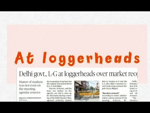 Use of AT LOGGERHEADS