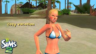 the sims 2 longplay asmr for sleep! 🌊 island escape: a quiet summer vacation (no commentary)