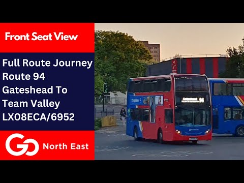 Full Route Journey | Go North East Bus Route 94 Loop - Gateshead Circular via Heworth | LX08ECA/6952