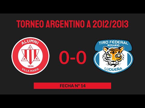 Torneo Argentino A 2012/2013 - Fecha Nº14 - Alumni 0 - 0 Tiro Federal (Rosario)