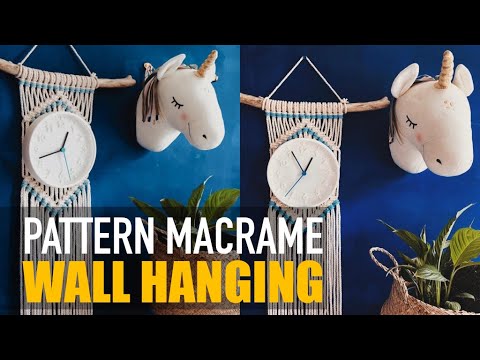 DIY Macrame Pattern / How To Decorate Around A Wall Clock