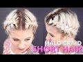 HOW TO Milkmaid Braid Short Hair | Milabu