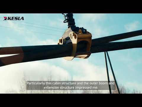 KESLA 2217Z timber crane: SK Trans Oy Ab (ENG subtitles)