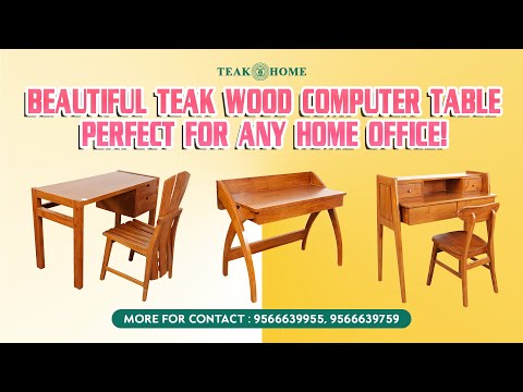 Teak home wooden finish office furniture