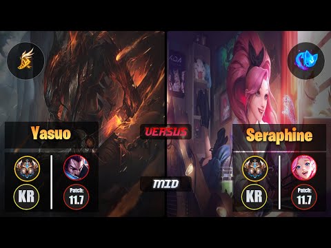 Challenger YASUO [Fleet Footwork] (Mid) VS  SERAPHINE - Challenger KR Patch 11.7
