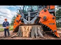 Extreme Dangerous Fastest Big Chainsaw Cutting Tree Machine Stump Excavator ForestryTech L9i