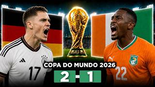 VIRADA ALEMÃ! ALEMANHA SAI ATRÁS, BATE A COSTA DO MARFIM E SE CLASSIFICA NA COPA DO MUNDO!