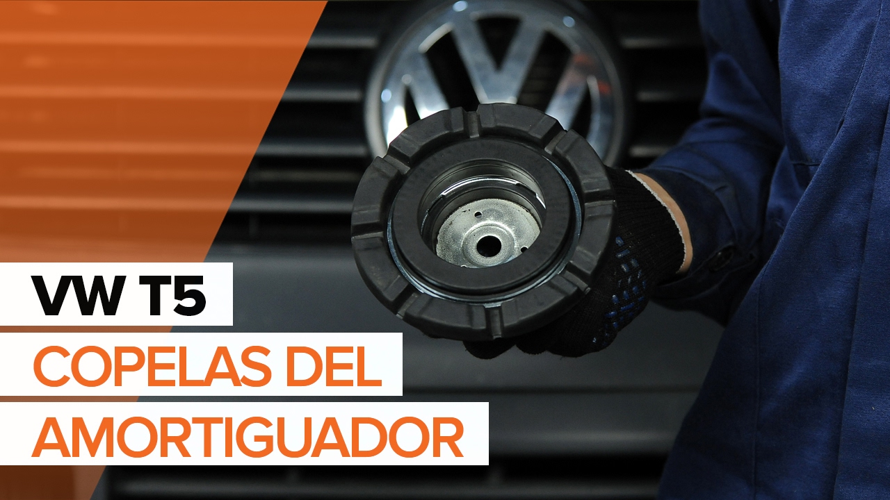 Cómo cambiar: copelas del amortiguador de la parte delantera - VW Multivan T5 | Guía de sustitución