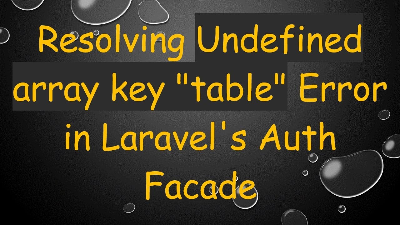 Resolving Undefined array key 