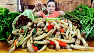 กินข้าวเเลงเเกงเห็ดถั่ว ซดฮ้อนๆกรุบหวานเเซ่บลืมอิ่ม|ส้มซ่าพาเเซ่บ 17 มิถุนายน ค.ศ. 2025