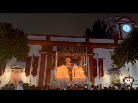 Extraordinaria Virgen de los Dolores, recogida bajo la LLUVIA MULTICÁMARA, Tomares 2025