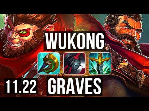 WUKONG vs GRAVES (TOP) | 3.6M mastery, Rank 7 Wukong, 600+ games, Legendary | BR Grandmaster | 11.22