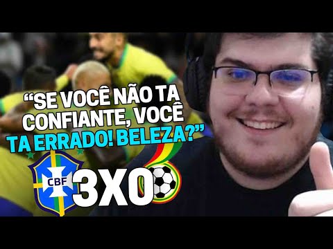 CASIMIRO REAGE: BRASIL 3X0 GANA - AMISTOSO | Cortes do Casimito