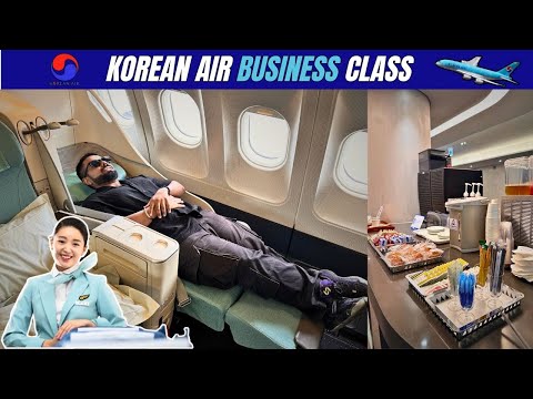 I Flew in Korean Air BUSINESS CLASS : My Epic Flight Experience with Flat Bed | Ep 5