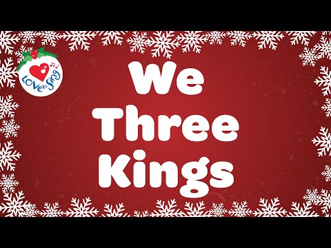 We Three Kings with Lyrics | Christmas Carol