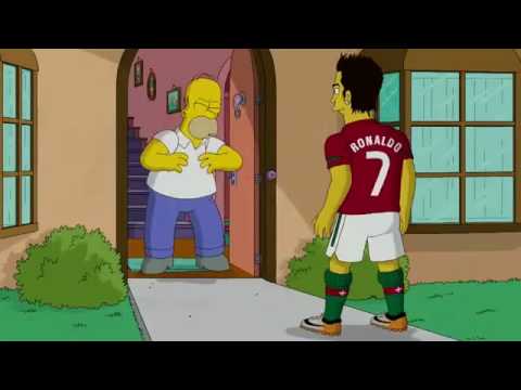 Cristiano Ronaldo Vs Homer Simpson ( The Simpsons )
