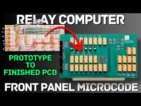 Converting the Relay Computer Front Panel Microcode Prototype to a PCB