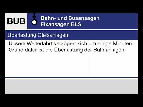 BLS Fixansage » Überlastung Gleisanlagen (D, F, E) | SLBahnen
