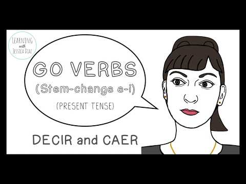 GO VERBS: DECIR and CAER