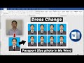 Dress Change Passport Size In Microsoft Word Hindi Tutorial