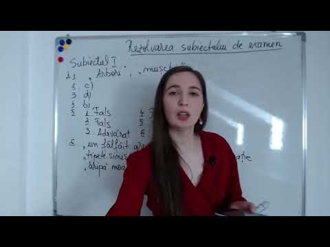 Rezolvarea subiectului de examen - Evaluarea națională 2024