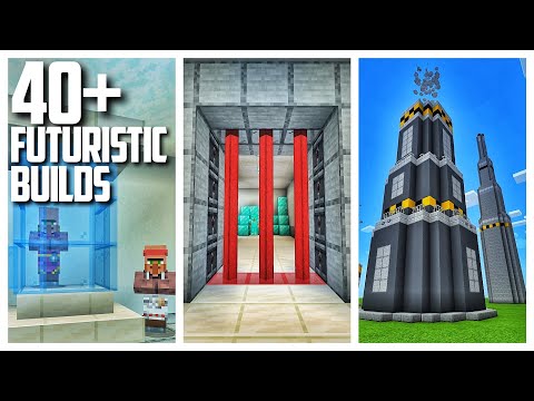40+ Futuristic Build Ideas in Minecraft from my Survival World!