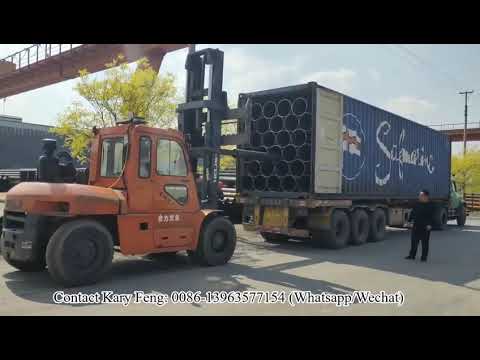 Seamless steel pipe loading container