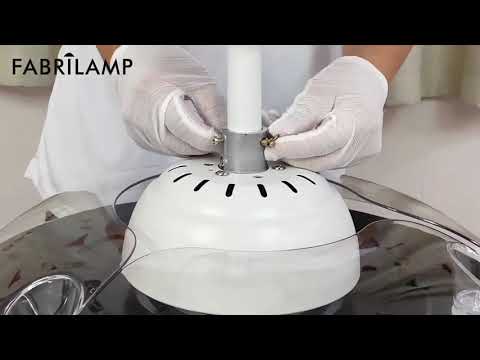 Vídeo de Escorpion Mini Ventilador de Techo DC Blanco con Aspas Retráctiles Fabrilamp / Abrila