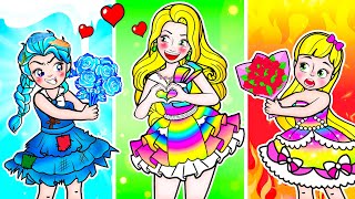 [🐾paper dolls🐾] Good Rapunzel vs Bad Young Sister Mother and Daughter | Rapunzel Family 놀이 종이